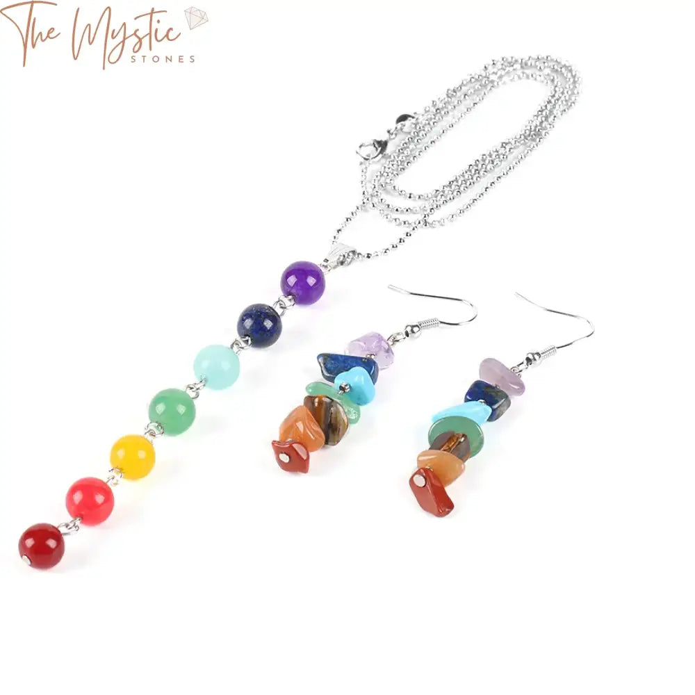 Rainbow Chakra Yoga Jewelry Set