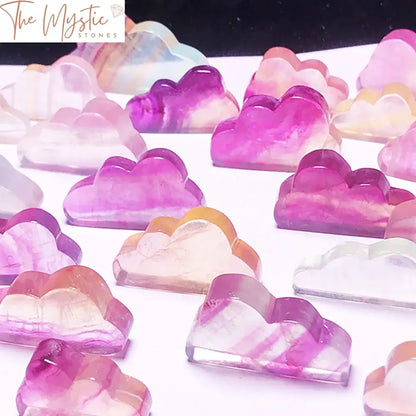 Rainbow Fluorite Cloud Carving