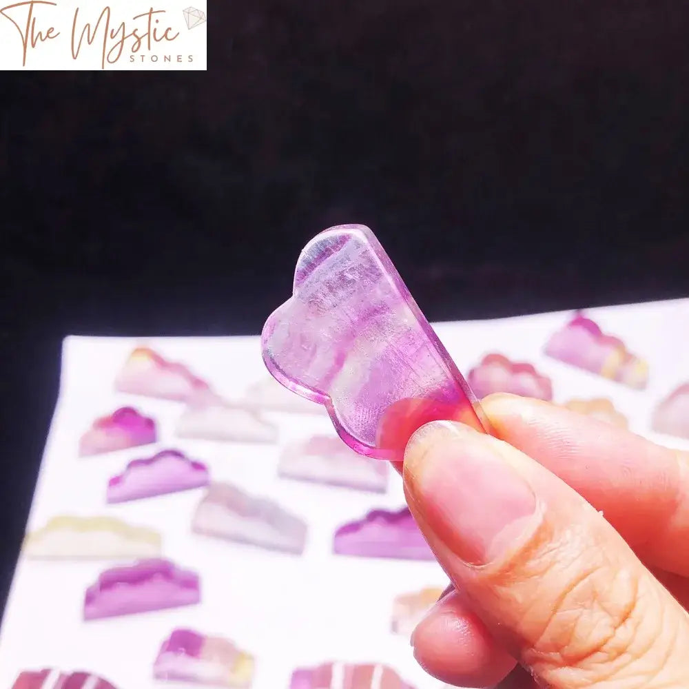 Rainbow Fluorite Cloud Carving