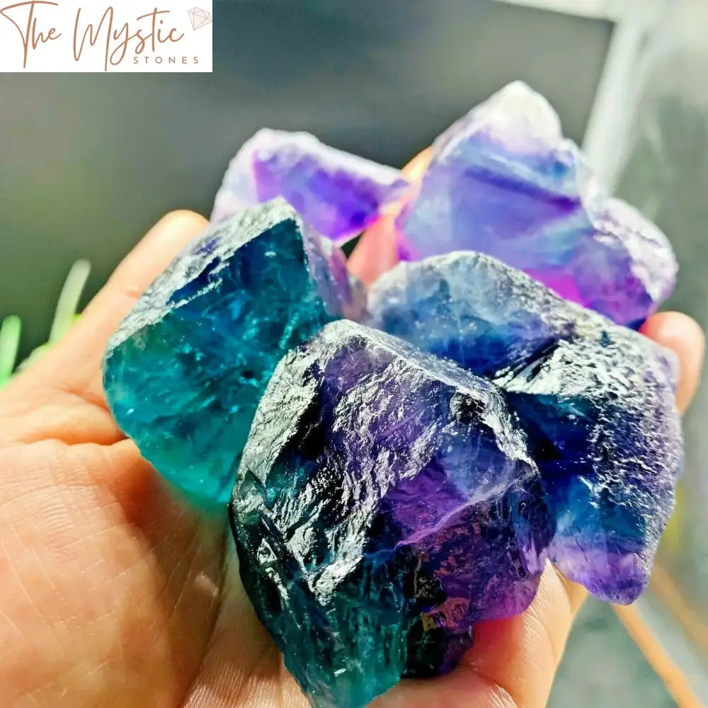 Rainbow Fluorite Crystal Quartz - 100G Bulk Raw Stone