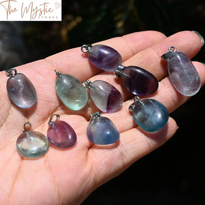 Rainbow Fluorite Gemstone Pendant