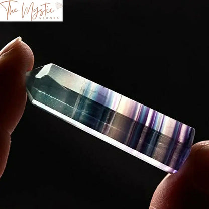 Rainbow Fluorite Hexagonal Healing Wand