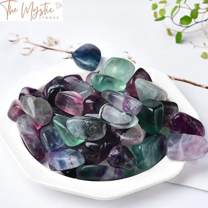 Rainbow Fluorite Polished Tumbled Stone