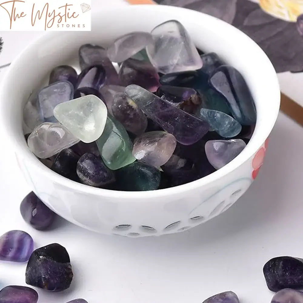 Rainbow Fluorite Polished Tumbled Stone