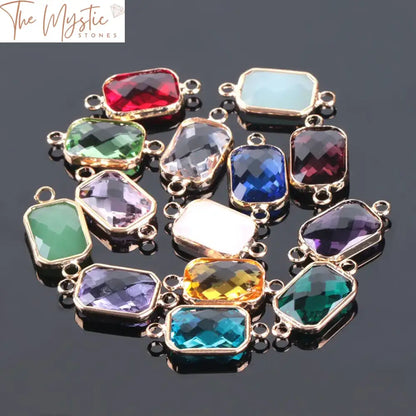 Rainbow Geometric Crystal Beads 10Pcs