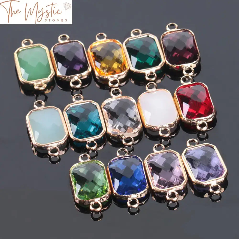 Rainbow Geometric Crystal Beads 10Pcs