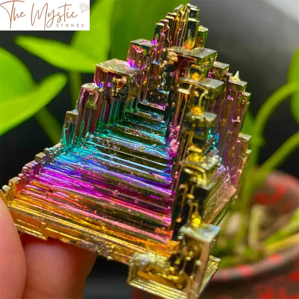 Rainbow Titanium Bismuth Quartz Cluster - 50G