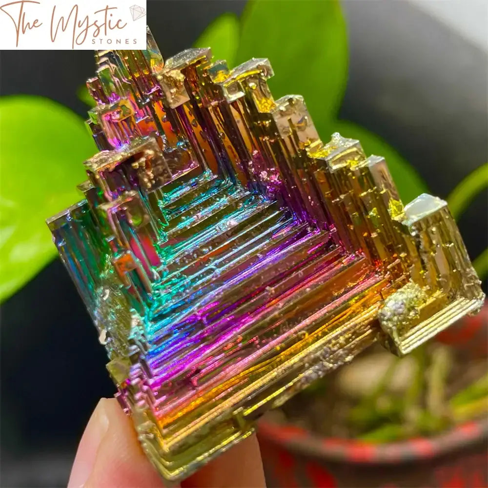 Rainbow Titanium Bismuth Quartz Cluster - 50G