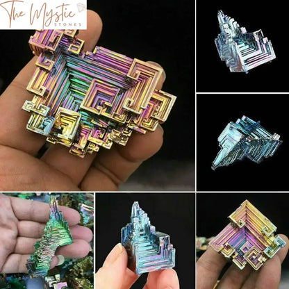 Rainbow Titanium Bismuth Quartz Cluster