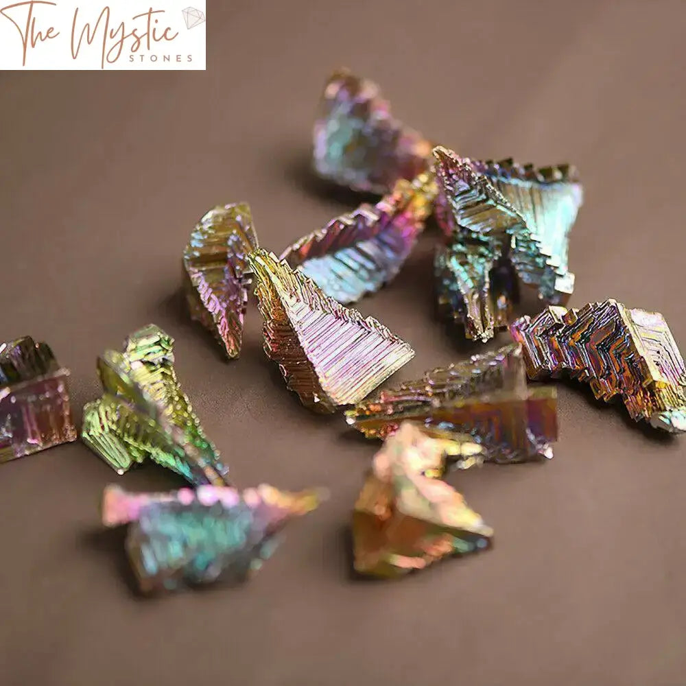 Rainbow Titanium Bismuth Quartz Cluster