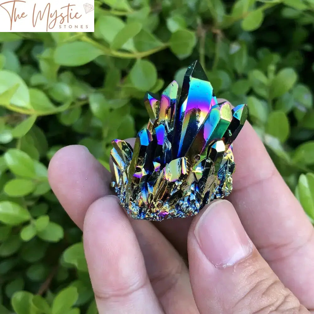 Rainbow Titanium Quartz Cluster