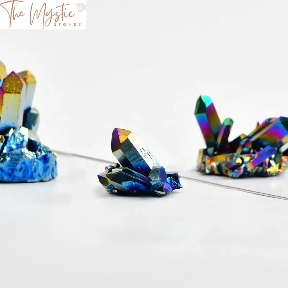 Rainbow Titanium Quartz Cluster 30-40G