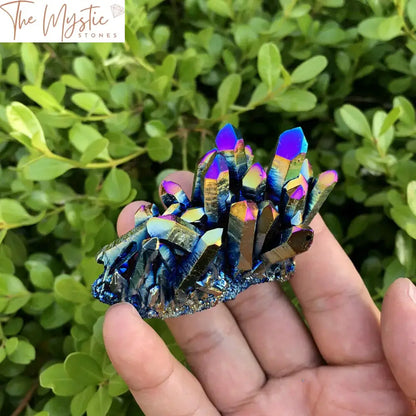 Rainbow Titanium Quartz Cluster