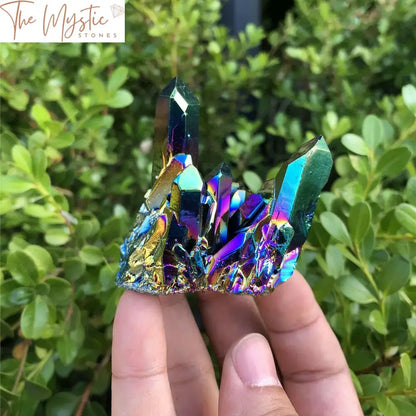 Rainbow Titanium Quartz Cluster