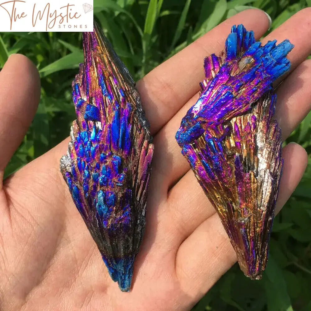 Rainbow Titanium Quartz Crystal Cluster