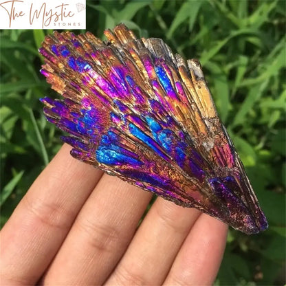 Rainbow Titanium Quartz Crystal Cluster