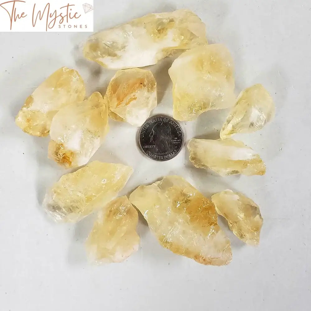 Raw Citrine Crystal Chunks