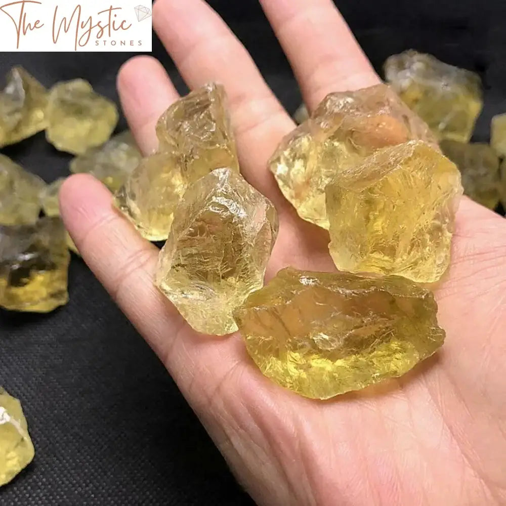 Raw Citrine Quartz Crystal - 100G Natural Healing Stone