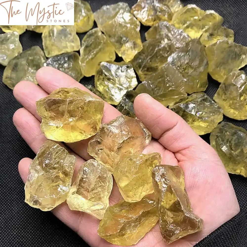 Raw Citrine Quartz Crystal - 100G Natural Healing Stone