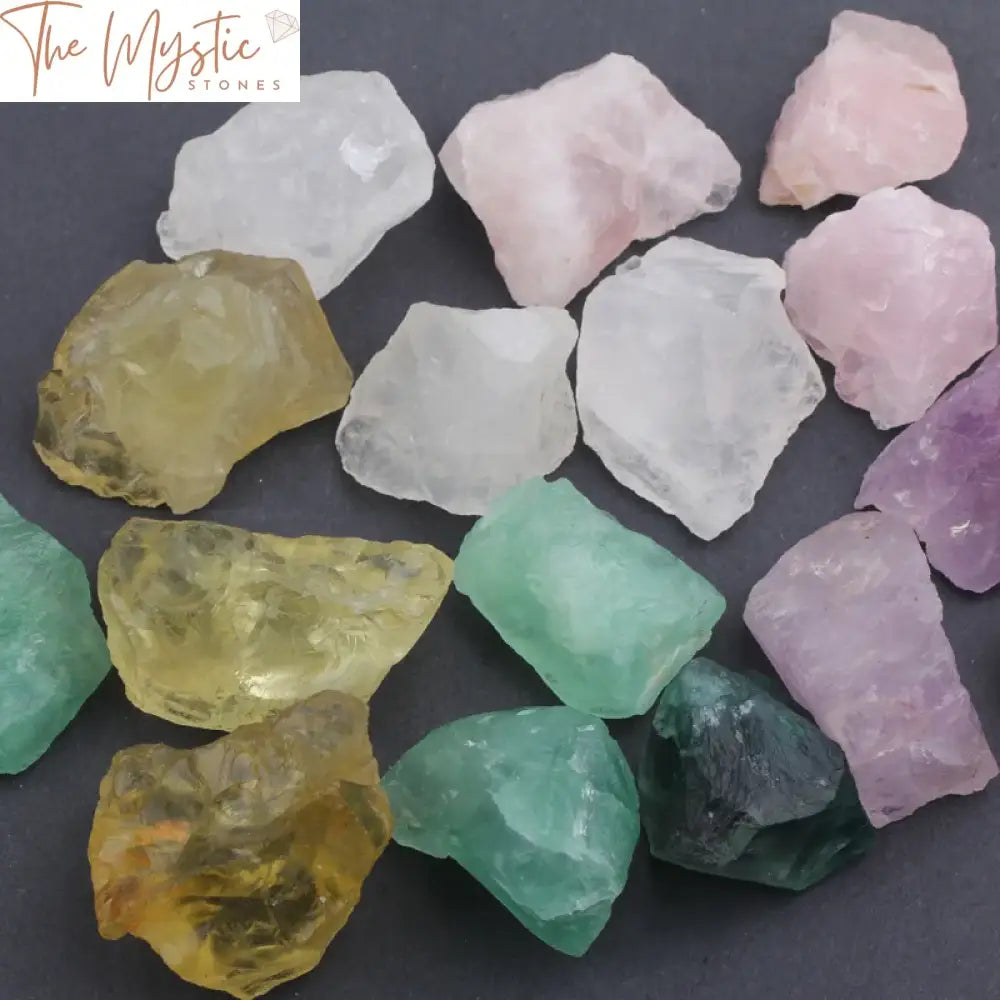 Raw Crystal Quartz & Gemstone Mix - 100G Bulk