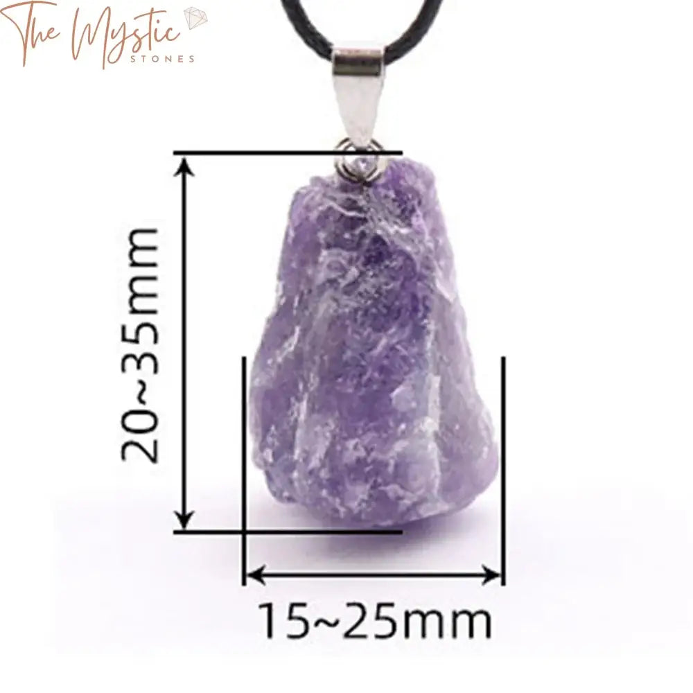 Raw Quartz Crystal Chakra Pendant