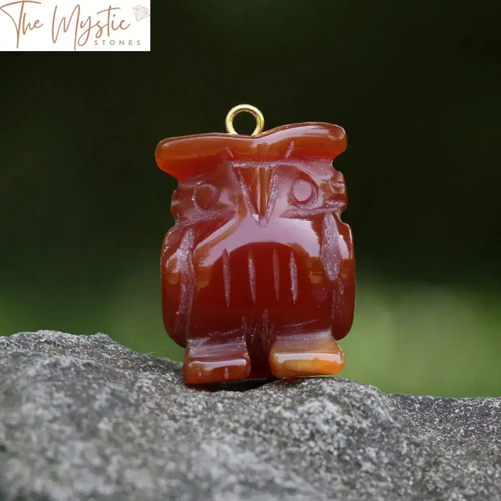 Red Agate Animal Crystal Pendant