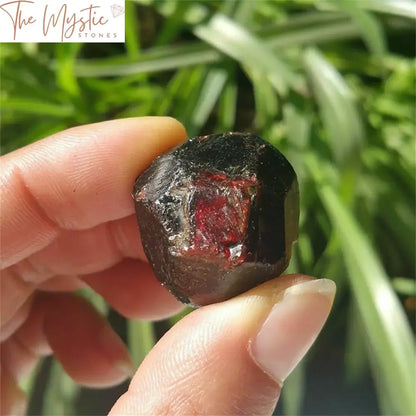 Red Garnet Crystal Rough Stone - 100G