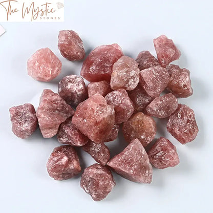 Red Strawberry Quartz Rough Stone Specimen