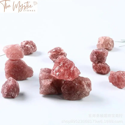 Red Strawberry Quartz Rough Stone Specimen