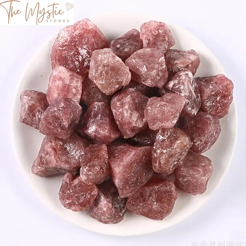 Red Strawberry Quartz Rough Stone Specimen