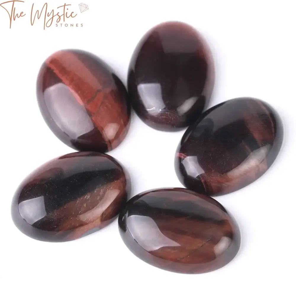 Red Tiger Eye Cabochon Bead