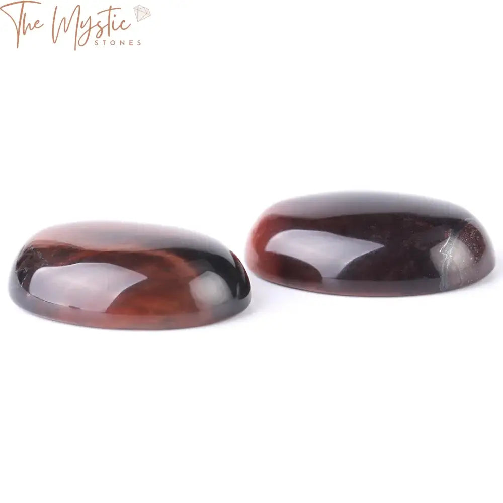 Red Tiger Eye Cabochon Bead