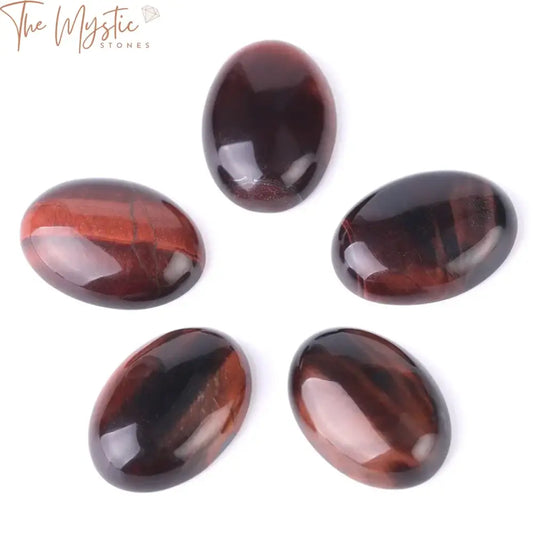 Red Tiger Eye Cabochon Bead