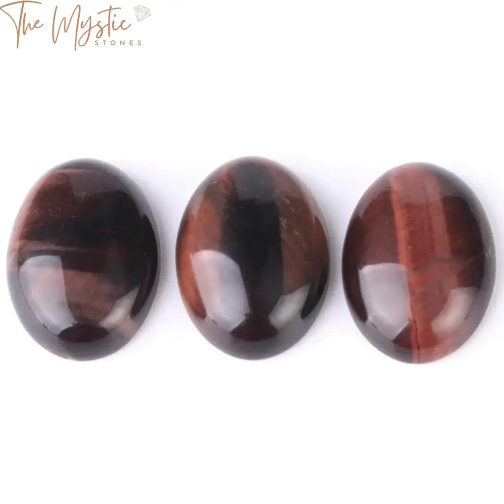 Red Tiger Eye Cabochon Bead