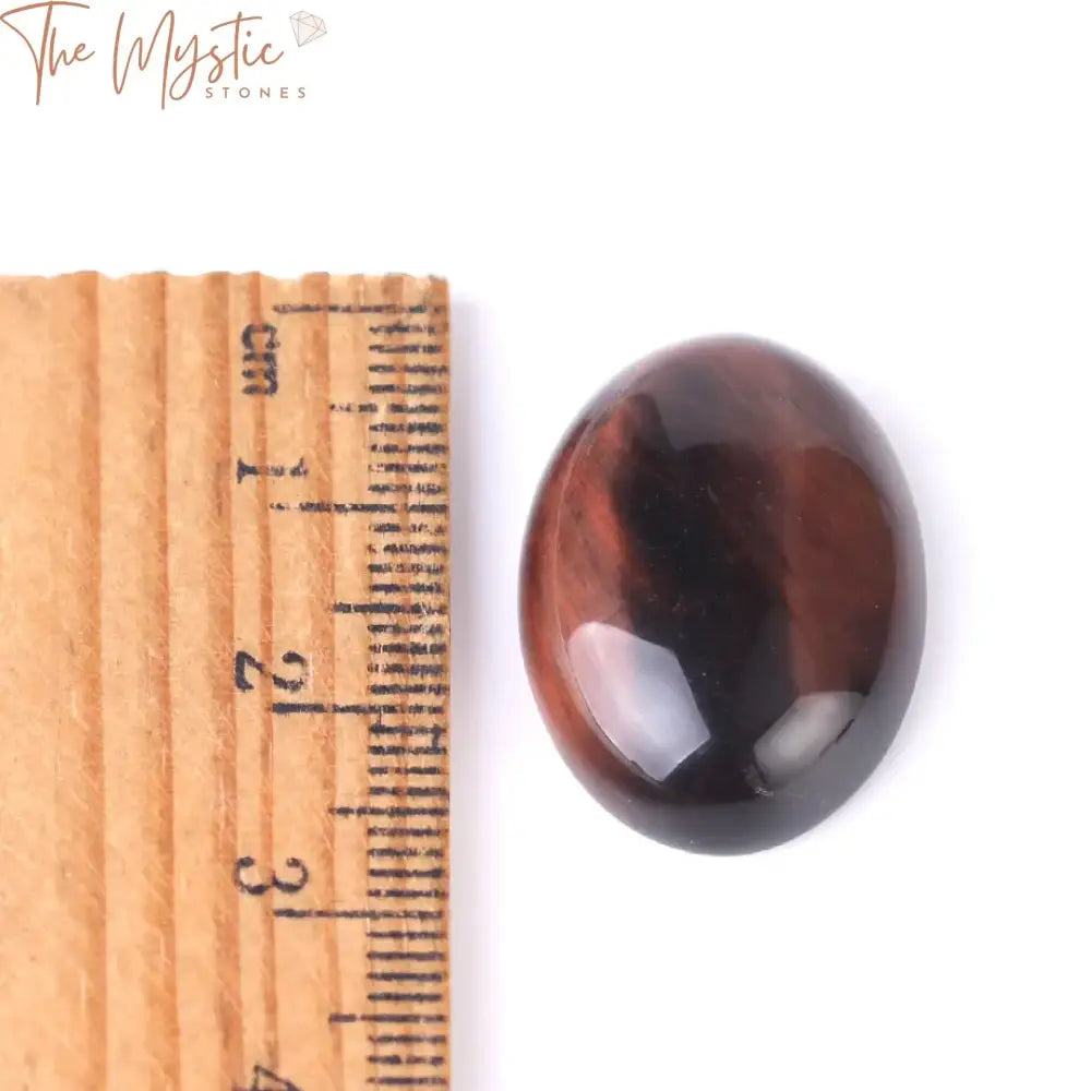 Red Tiger Eye Cabochon Bead