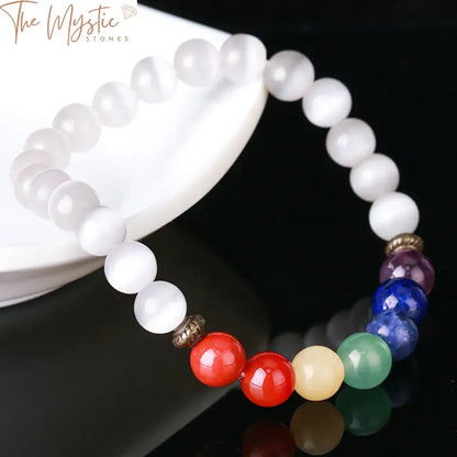 Reiki 7 Chakras Natural Stone Bracelet