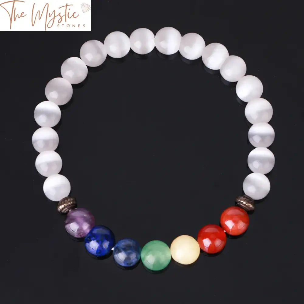 Reiki 7 Chakras Natural Stone Bracelet