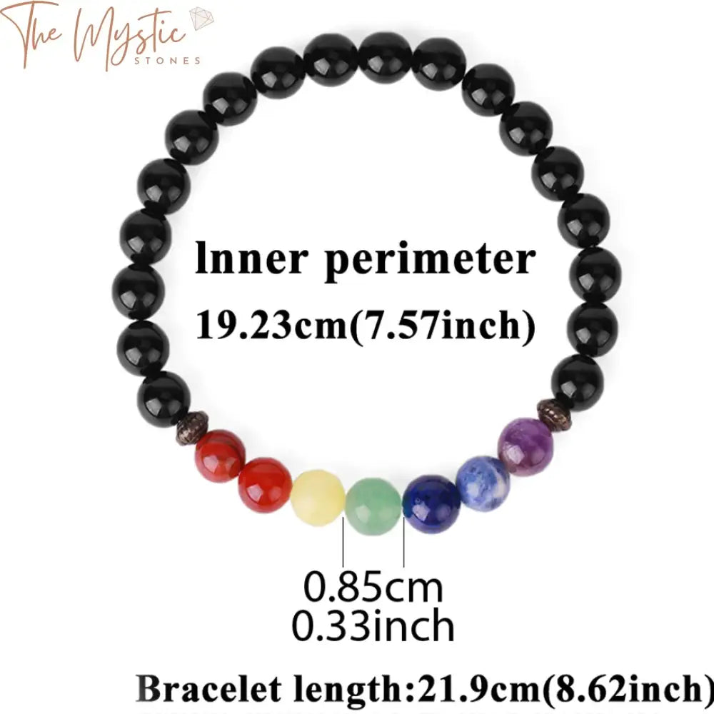 Reiki 7 Chakras Natural Stone Bracelet