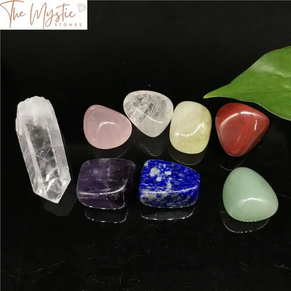 Reiki Chakra Crystal Healing Stone Set - 8Pcs