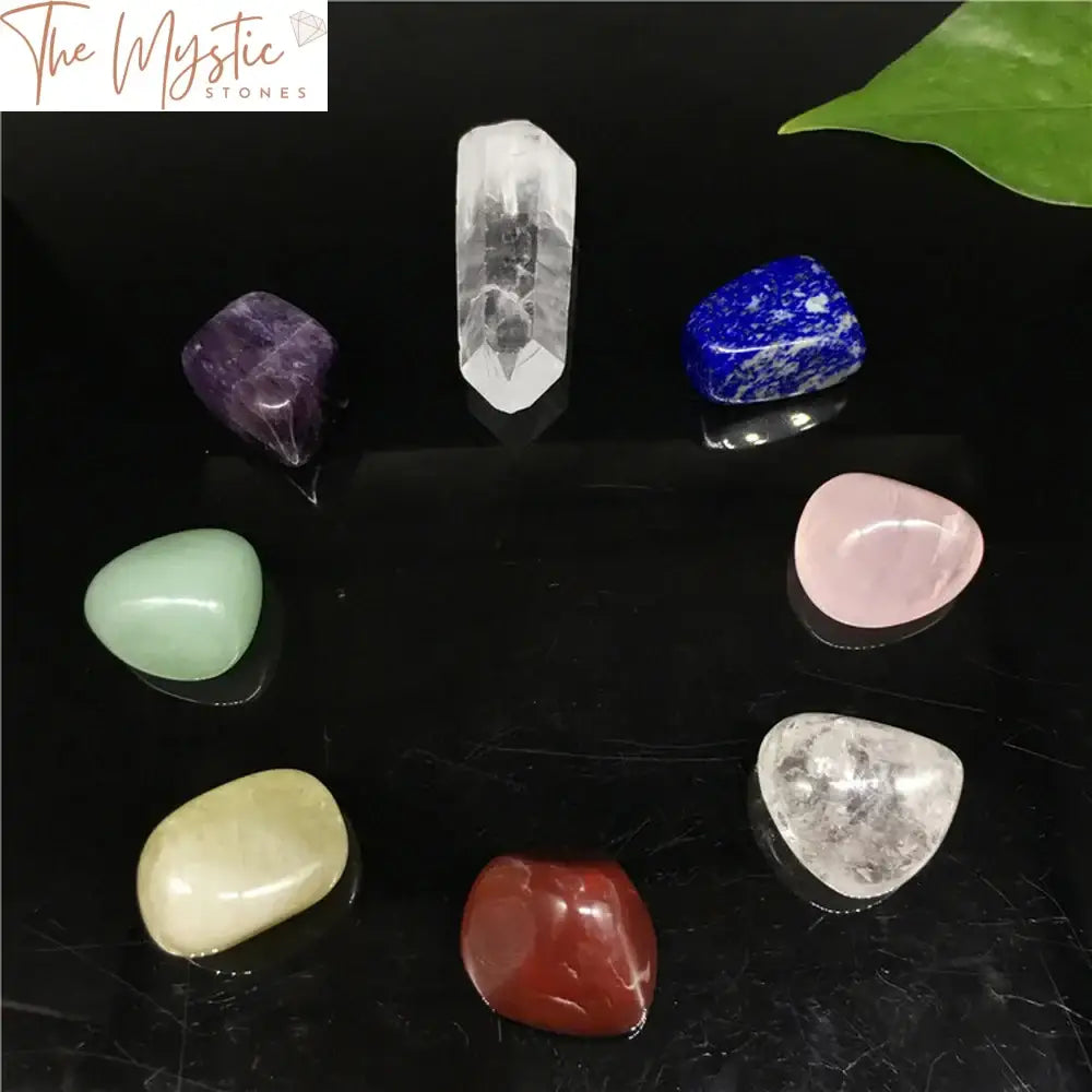 Reiki Chakra Crystal Healing Stone Set - 8Pcs