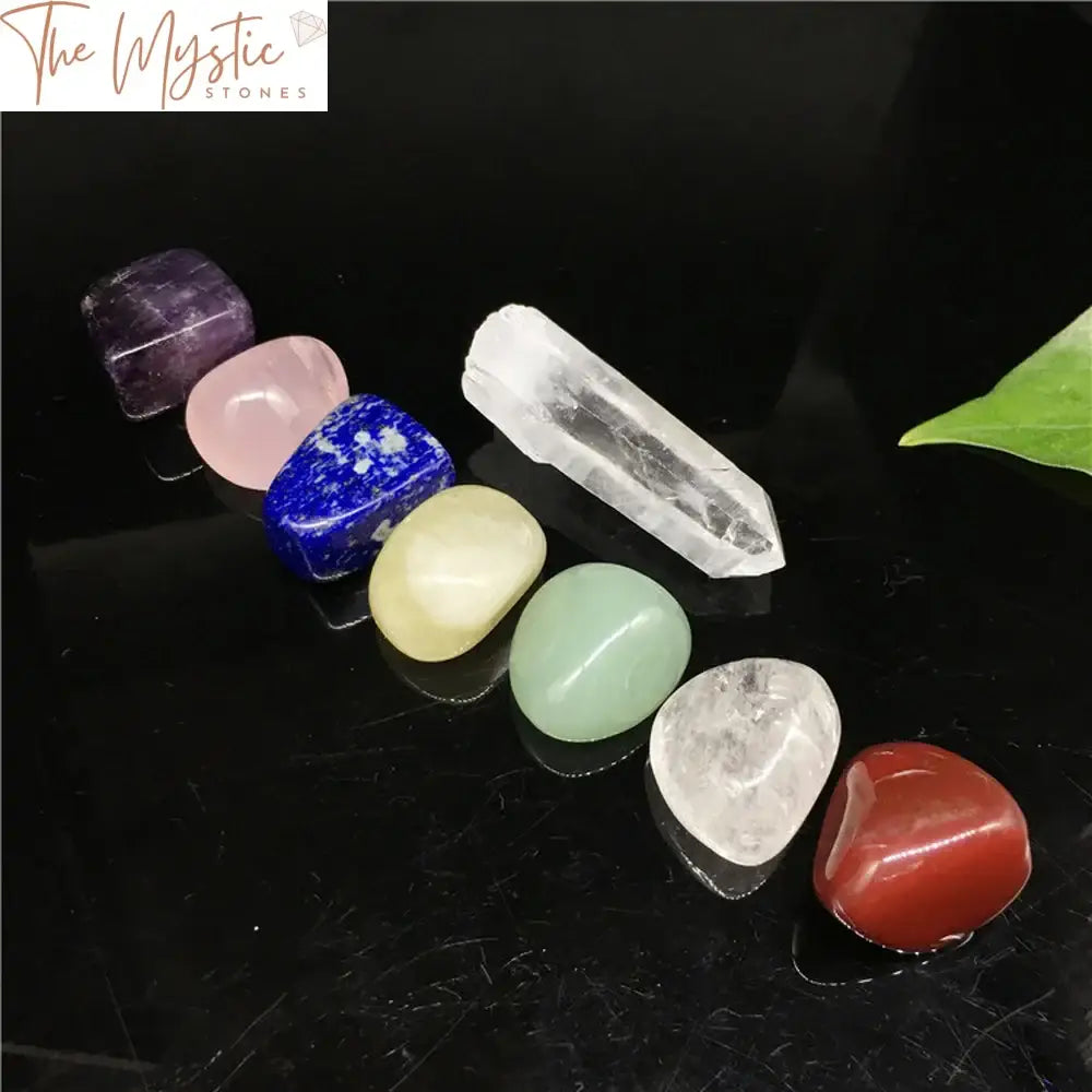 Reiki Chakra Crystal Healing Stone Set - 8Pcs