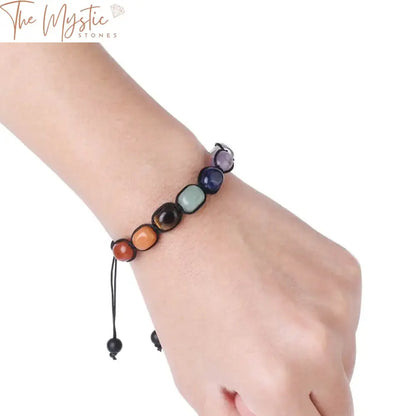 Reiki Chakra Healing Bracelet With Natural Stones