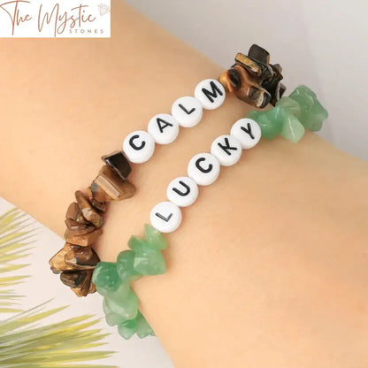 Reiki Crystal Alphabet Bracelet