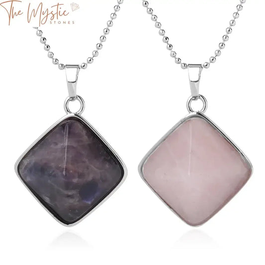 Reiki Crystal Pyramid Pendant Necklace