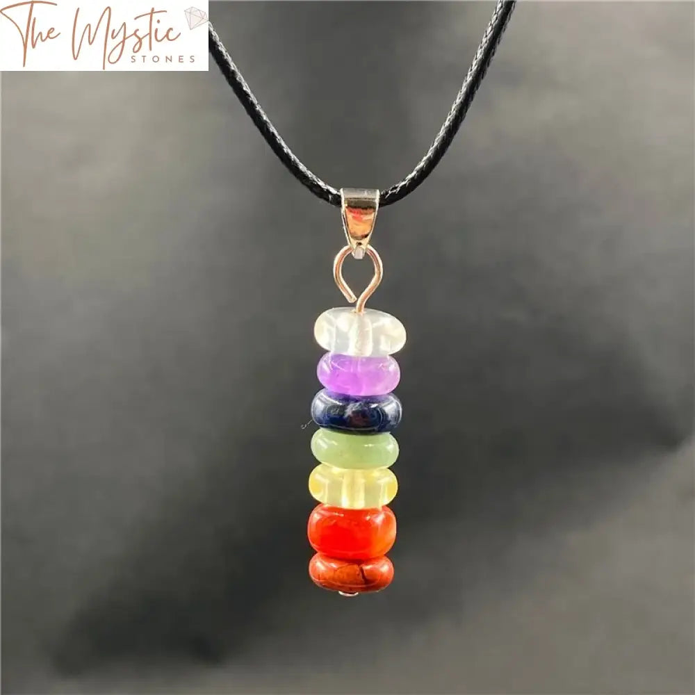 Reiki Natural Stone Chakra Pendant Necklace