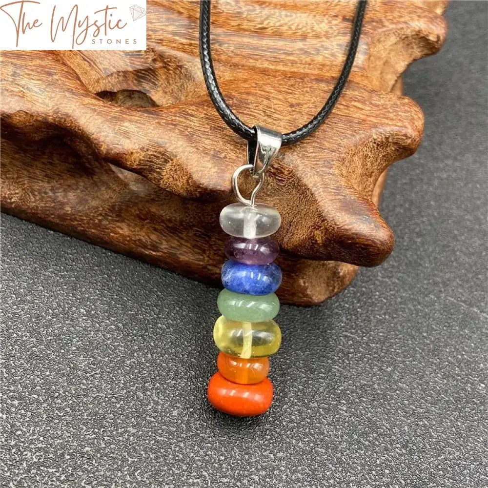 Reiki Natural Stone Chakra Pendant Necklace