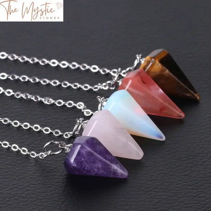 Reiki Natural Stone Healing Pendulum