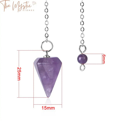 Reiki Natural Stone Healing Pendulum