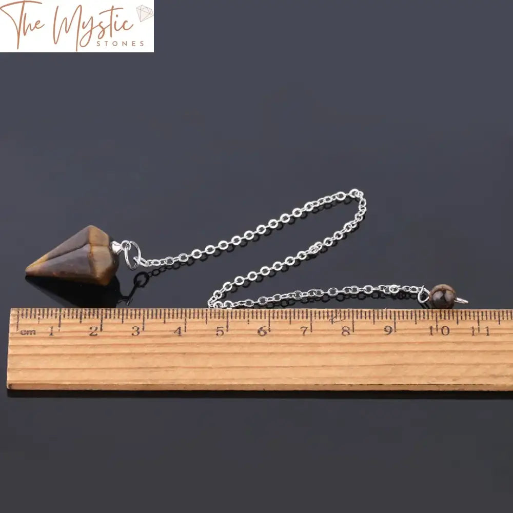 Reiki Natural Stone Healing Pendulum