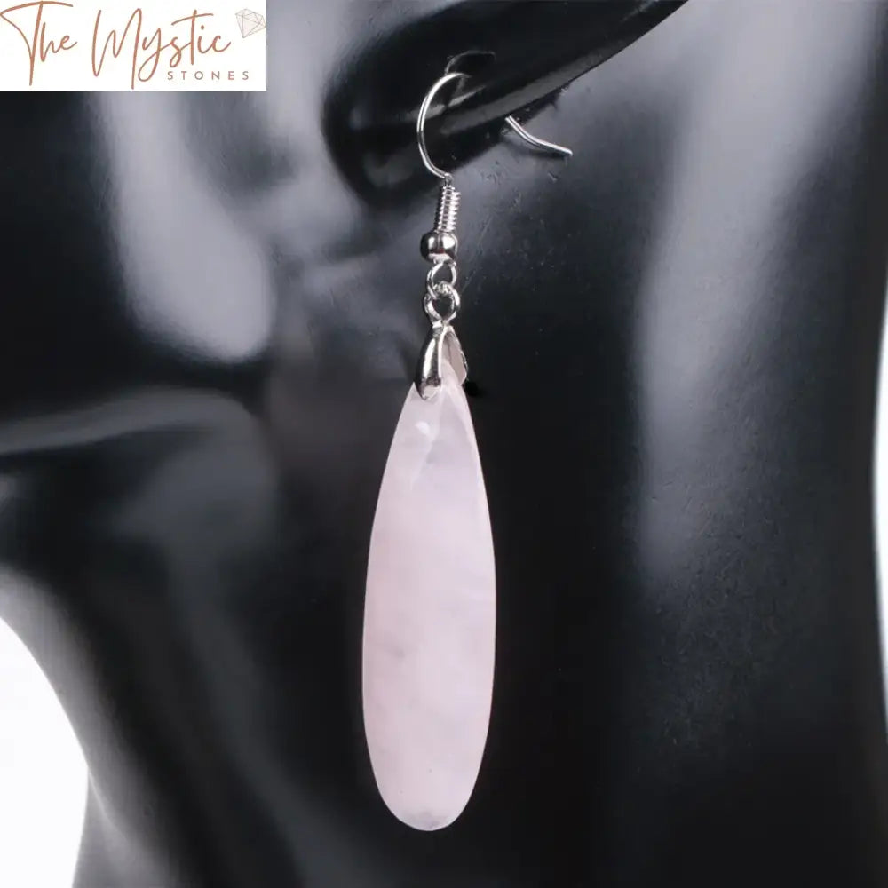 Reiki Natural Stone Polygon Earrings